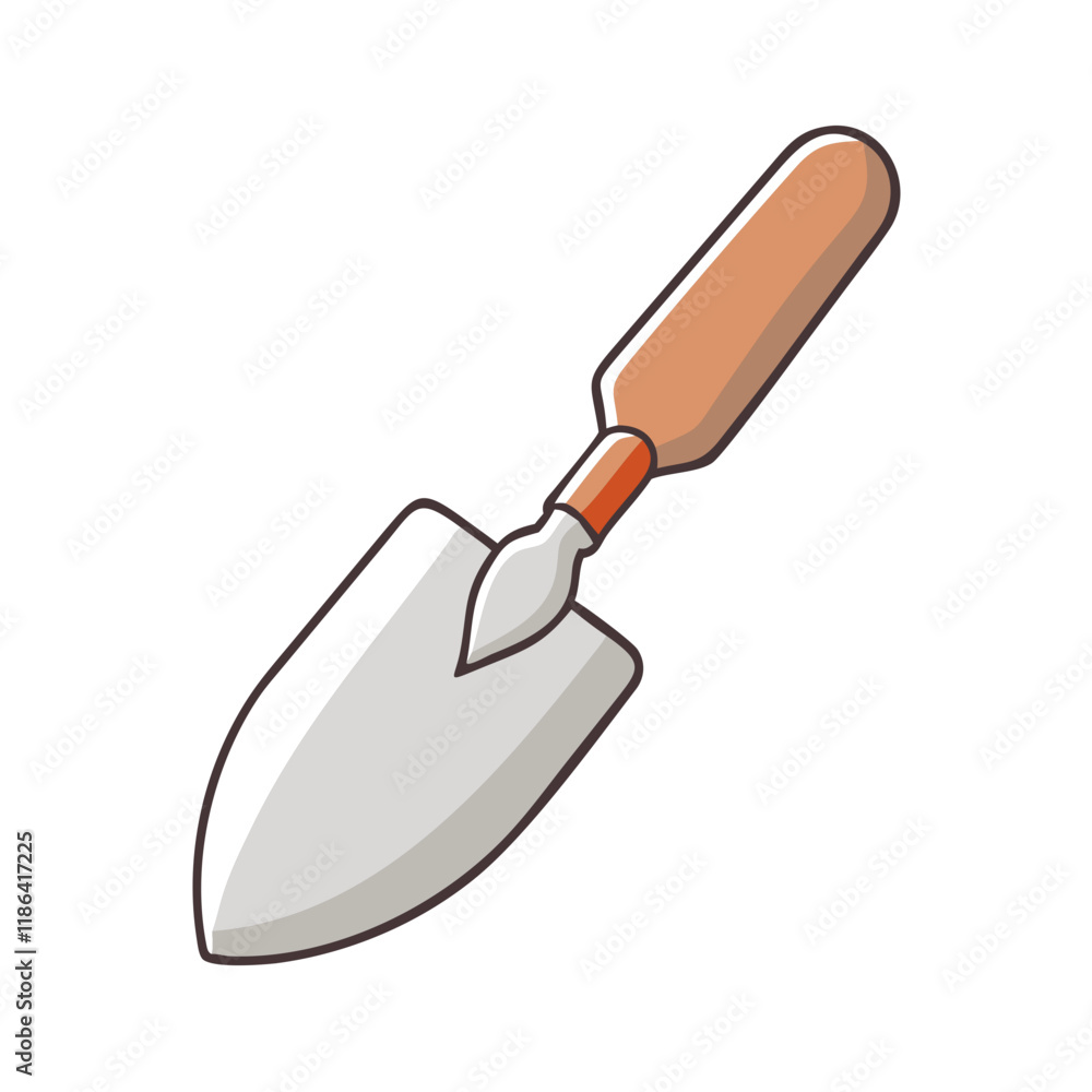 garden trowel vector icon, spring vector illustration - simple illustration of garden trowel perfect for logos, and spring -themed designs. garden trowel vector icon, spring vector illustration - simple illustration of garden trowel perfect for logos, and spring -themed designs.