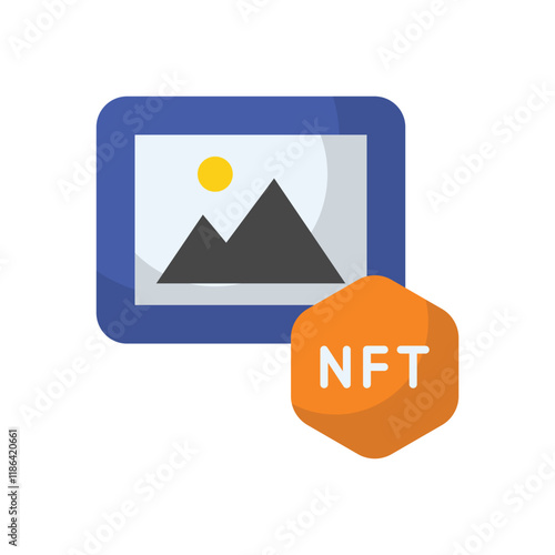 Nft Art vector icon