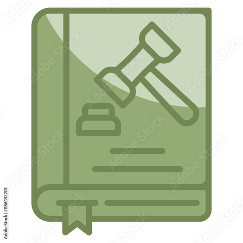 Law Book Icon Element For Design