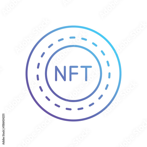 Nft Token vector icon