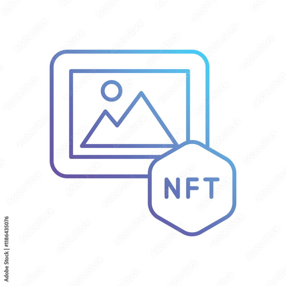 Nft Art vector icon Nft Art vector icon