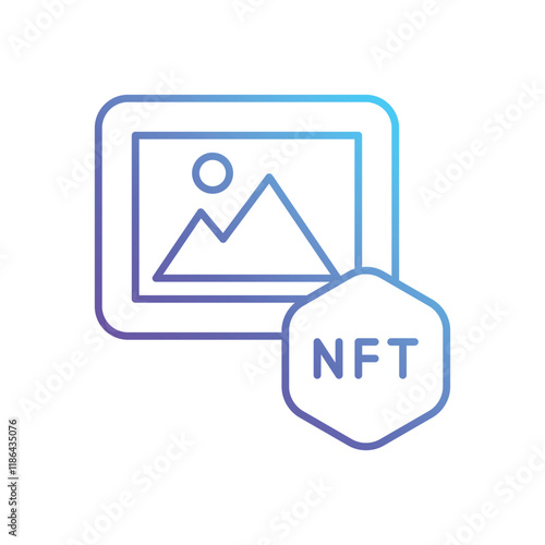 Nft Art vector icon