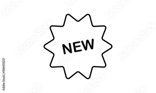 Tag New outline icon. 