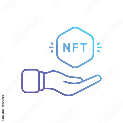 Nft vector icon