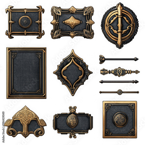 Medieval Decorative Frames for Game UI Design