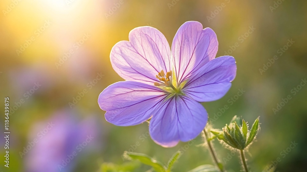 Purple flower sunset meadow nature background Purple flower sunset meadow nature background