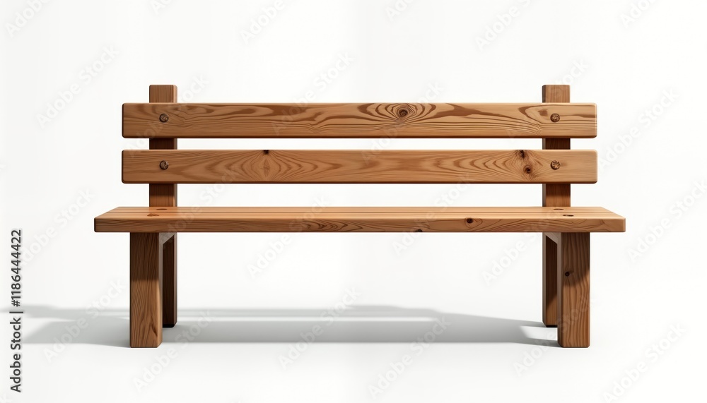 Wooden park bench on transparent background. Simple design with natural wood grain. Perfect for eco-friendly urban parks, gardens. Solid construction. Ideal for seating, relaxation. Natural look. Wooden park bench on transparent background. Simple design with natural wood grain. Perfect for eco-friendly urban parks, gardens. Solid construction. Ideal for seating, relaxation. Natural look.