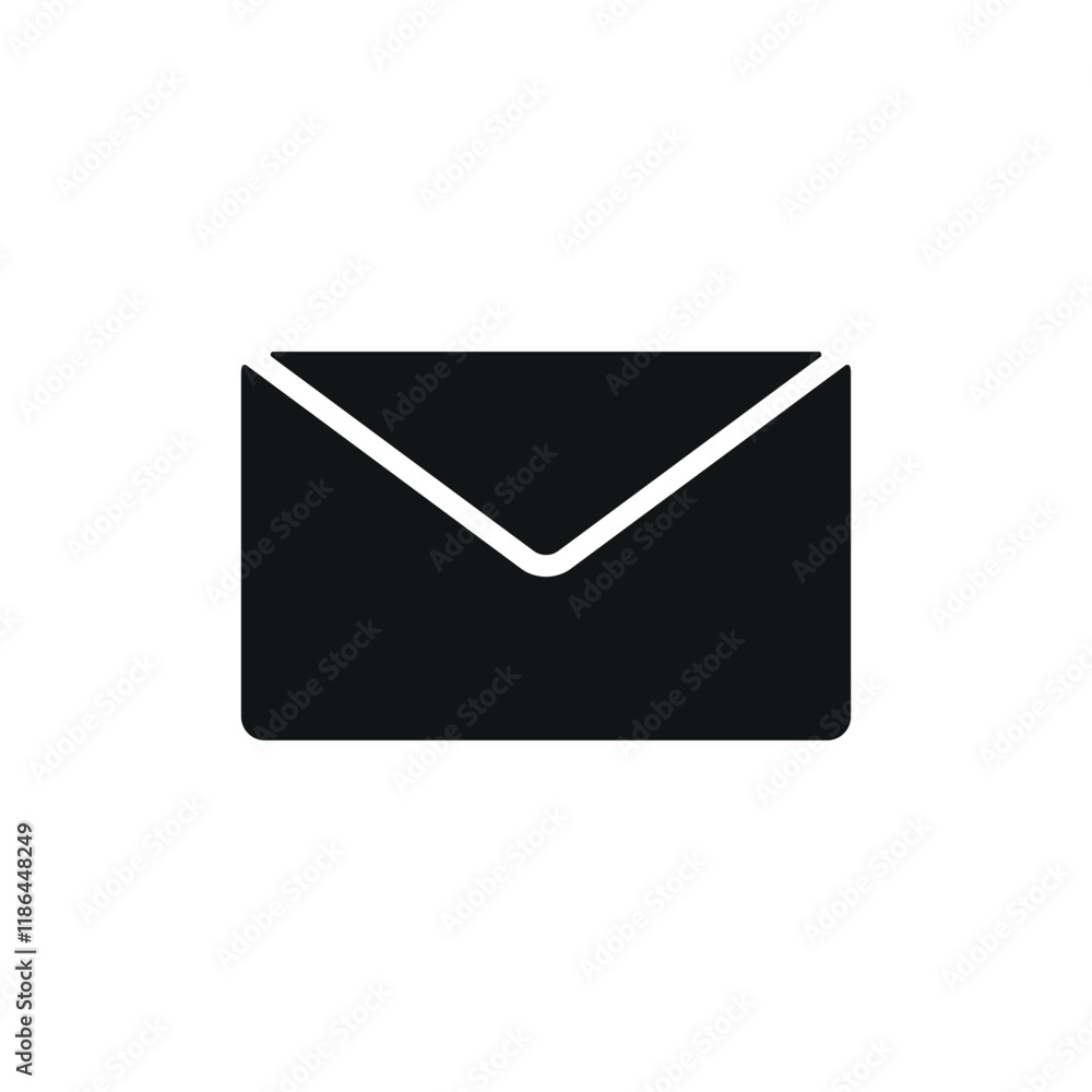 Envelope stationary icon featuring a clean and elegant style, ideal for adding a professional touch to mail, stationery, or business-themed projects Envelope stationary icon featuring a clean and elegant style, ideal for adding a professional touch to mail, stationery, or business-themed projects