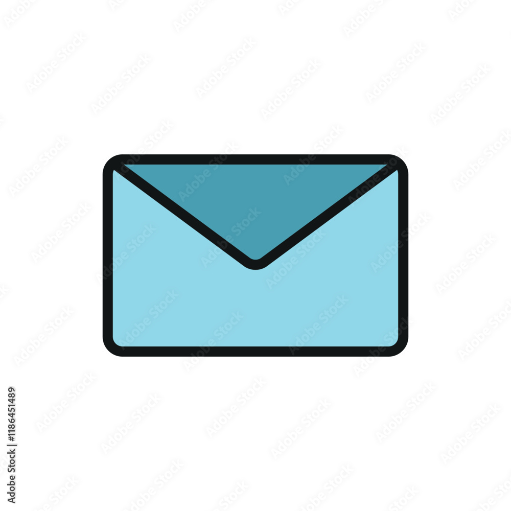 Envelope stationary icon featuring a clean and elegant style, ideal for adding a professional touch to mail, stationery, or business-themed projects Envelope stationary icon featuring a clean and elegant style, ideal for adding a professional touch to mail, stationery, or business-themed projects