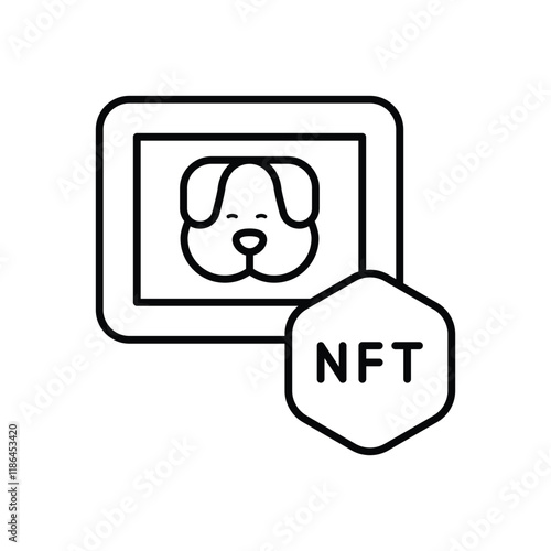 Nft Art vector icon