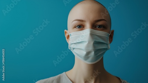 A cancer survivor, portrait of a female  photo