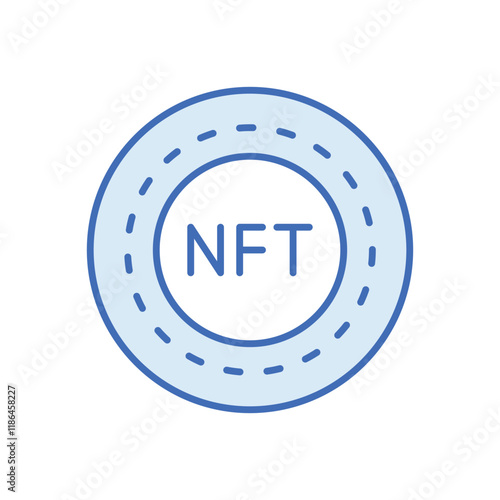 Nft Token vector icon