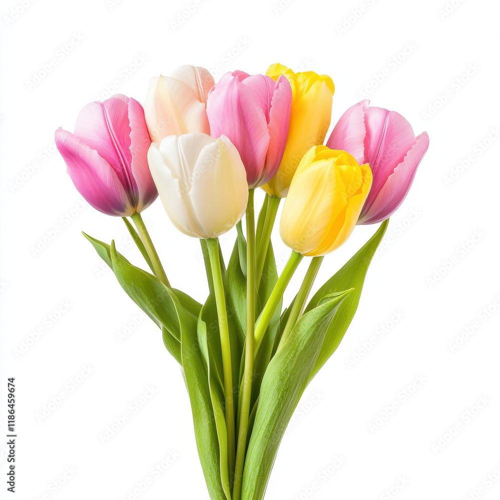 vibrant bouquet of tulips in various colors, perfect for spring vibrant bouquet of tulips in various colors, perfect for spring