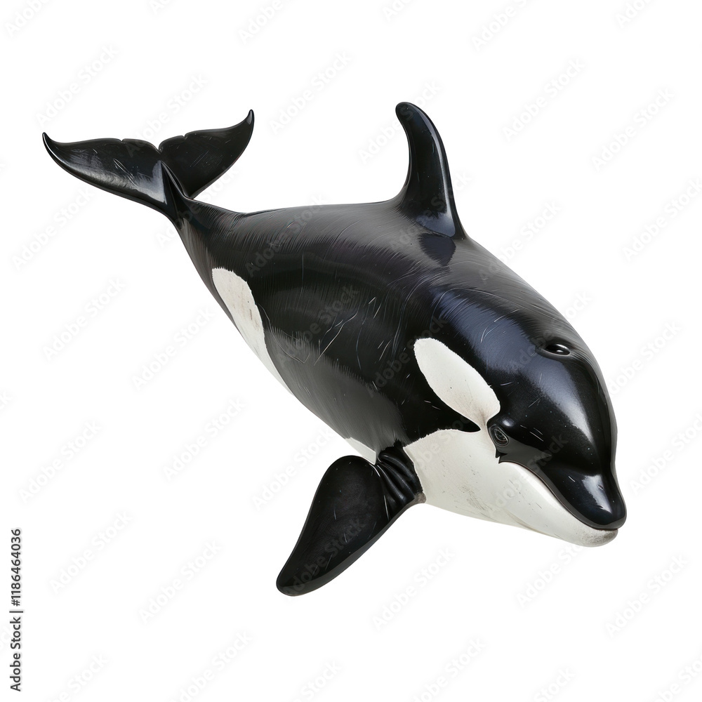 Obraz premium Isolated Porpoise on Clean transparent background Perfect for Creative Projects and Designs