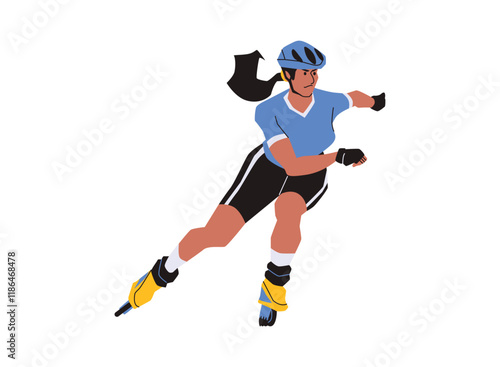Illustration of an Popular Sports Roller Skate Illustration