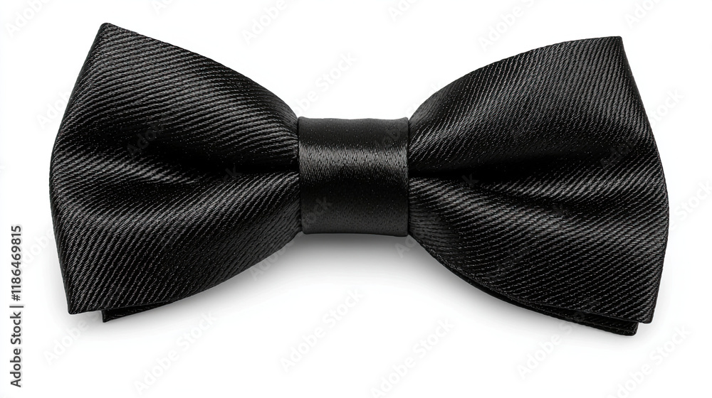 Black Bow Tie Isolated on White Background, Featuring a Classic and Elegant Design, Perfect for Fashion, Accessories, and Formal Event Styling Projects Black Bow Tie Isolated on White Background, Featuring a Classic and Elegant Design, Perfect for Fashion, Accessories, and Formal Event Styling Projects