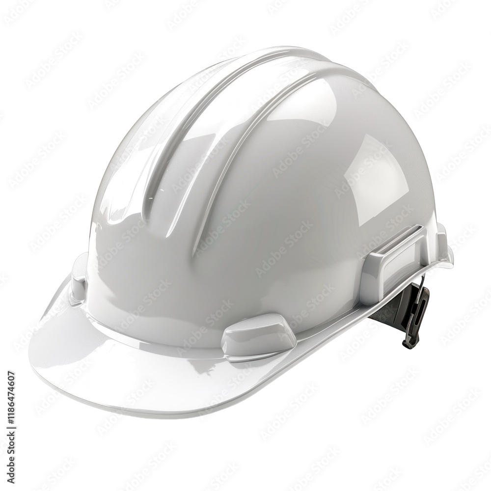 Fototapeta premium High-Quality Photorealistic Image of a Hard Hat Isolated on Clean transparent background