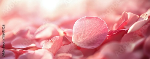 pink flower petals, beautiful floral background, dreamy, soft light, artistic arrangement, floating elements, abstract nature scene, romantic atmosphere with a gentle touch