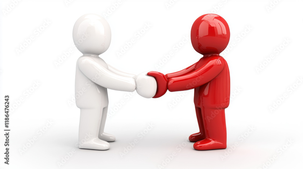 Relationship, A high-fidelity 3D illustration depicting a handshake between two figures, suitable for commercial and creative use in various projects. Relationship, A high-fidelity 3D illustration depicting a handshake between two figures, suitable for commercial and creative use in various projects.