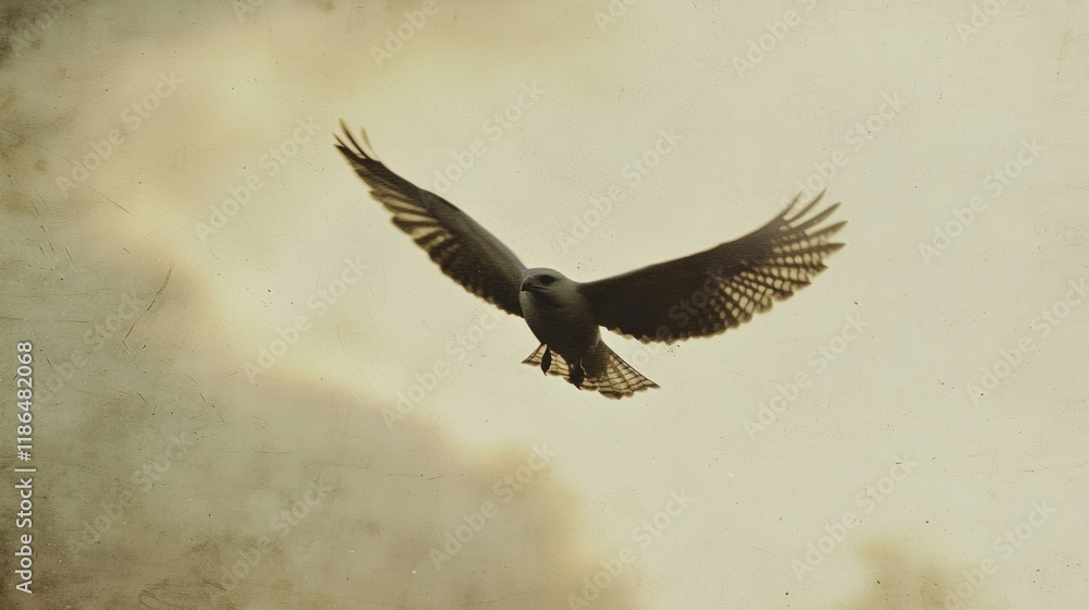 Obraz premium Majestic Bird in Flight