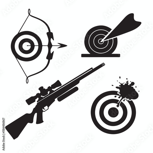 shooting target with arrow