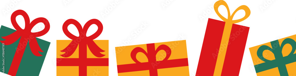 Christmas Gift Box Border Decoration Christmas Gift Box Border Decoration