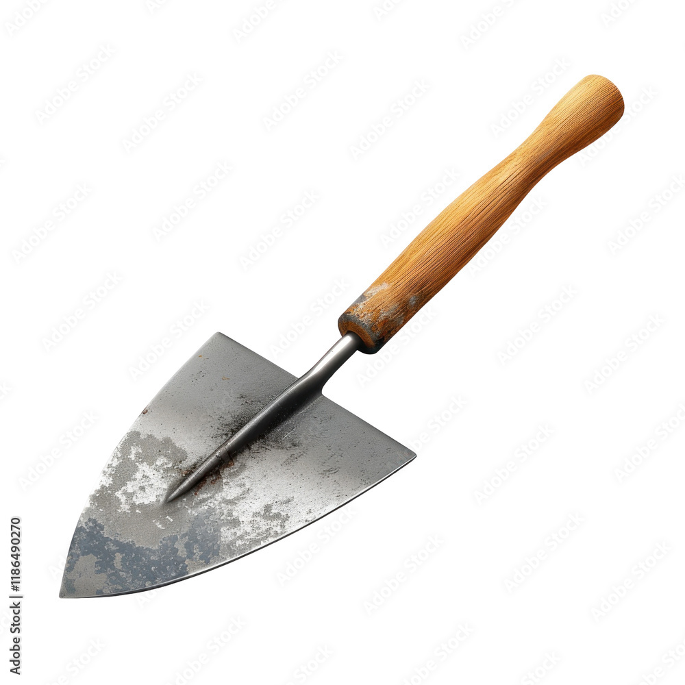 Isolated Clean Trowel on a transparent background in Photorealistic Detail Isolated Clean Trowel on a transparent background in Photorealistic Detail