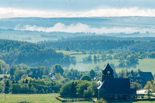 Mystische Morgenstimmung im Erzgebirge.Mystische Morgenstimmung im Erzgebirge photo