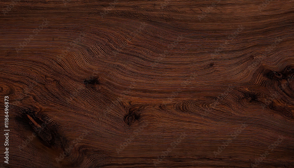 Naklejka premium dark wood grain texture with deep grooves and rich brown tones, perfect for background, flooring design, or rustic aesthetics
