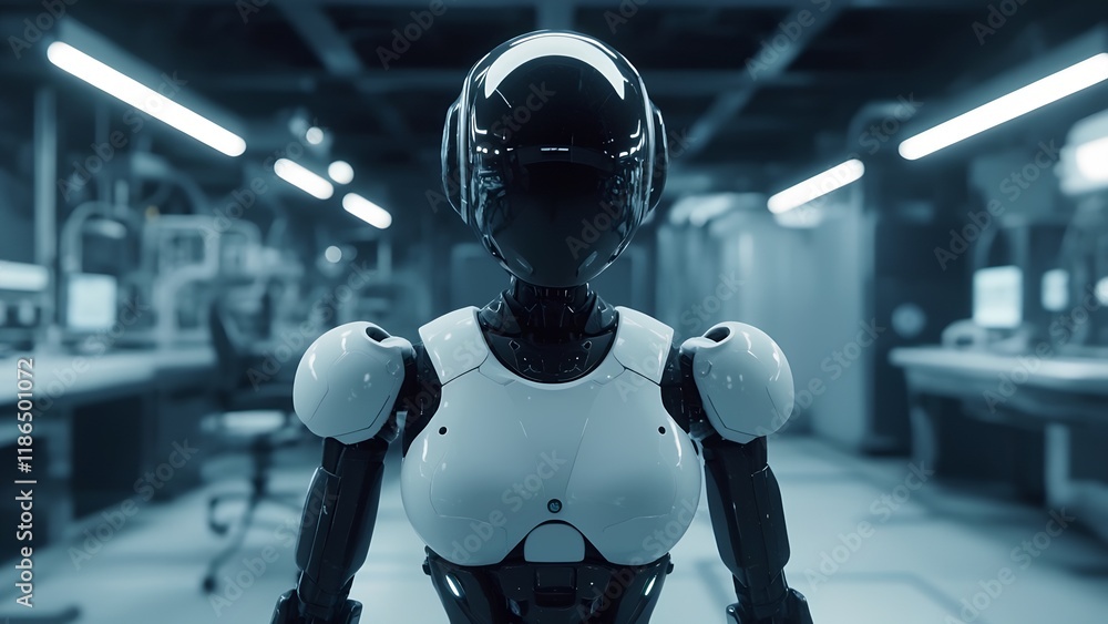 Robotic technology demonstration futuristic lab digital art high-tech environment close-up ai innovations Robotic technology demonstration futuristic lab digital art high-tech environment close-up ai innovations