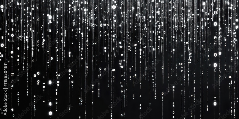 A shimmering cascade of light resembling rain, creating a mesmerizing, ethereal effect. A shimmering cascade of light resembling rain, creating a mesmerizing, ethereal effect.