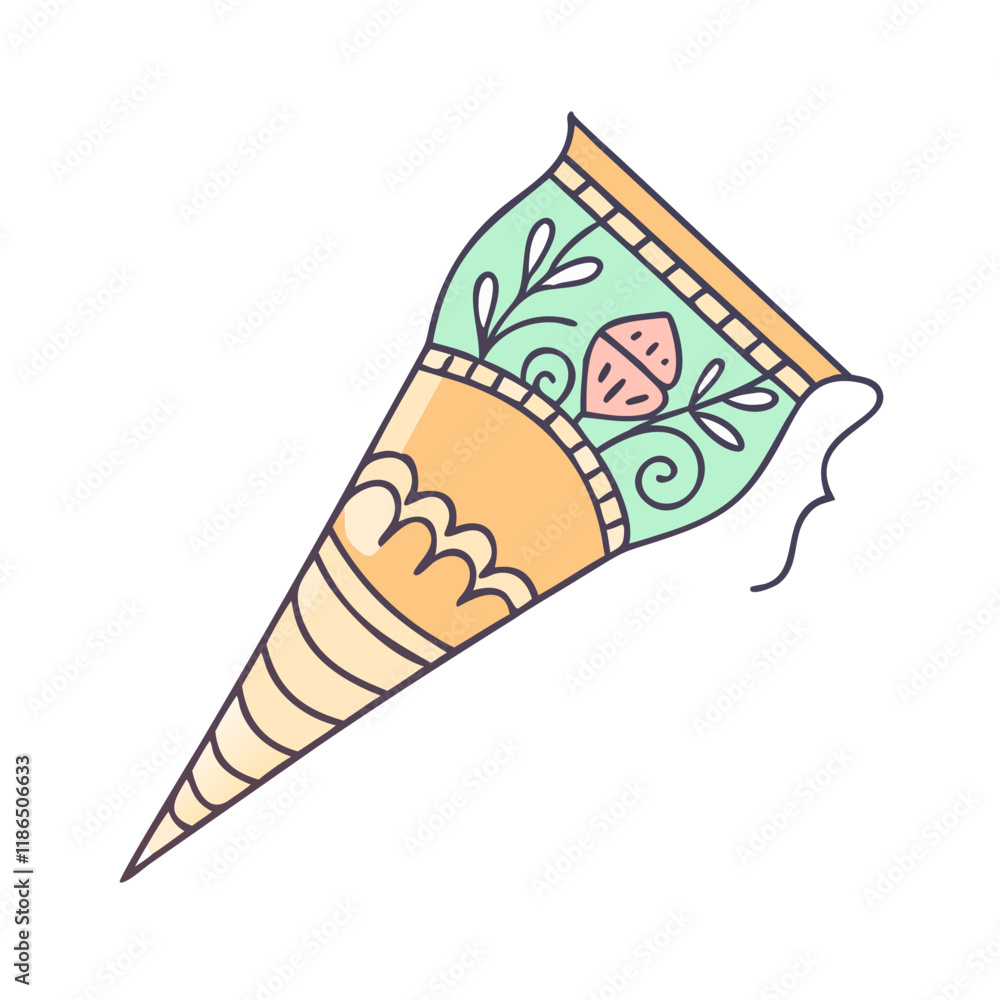 henna cone vector icon, eid al-fitr vector illustration - simple illustration of henna cone perfect for logos, and eid al-fitr-themed designs. henna cone vector icon, eid al-fitr vector illustration - simple illustration of henna cone perfect for logos, and eid al-fitr-themed designs.