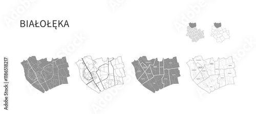 białołęka roads map warsaw