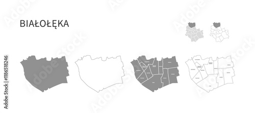 bialoleka administrative map warsaw