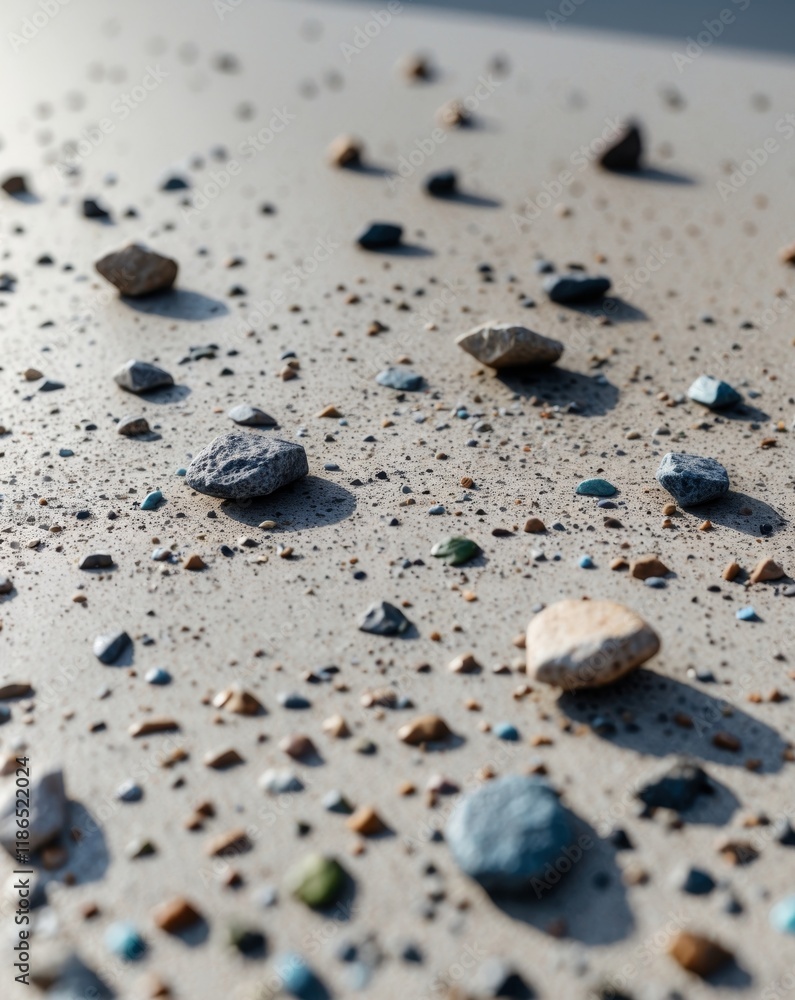 Exposed Aggregate Concrete Surface Texture with Small Stones Exposed Aggregate Concrete Surface Texture with Small Stones
