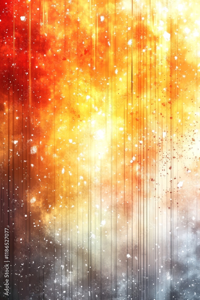 Fototapeta premium Abstract Watercolor Background, Vibrant Colors, Bokeh Effect, and Copy Space for Text or Design