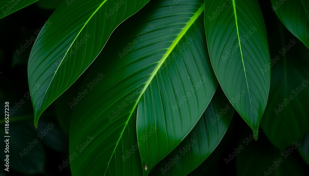 Dark Green Leaf Texture for Nature Background Wallpaper or Tropical Leaf Cover Page Generative AI Dark Green Leaf Texture for Nature Background Wallpaper or Tropical Leaf Cover Page Generative AI