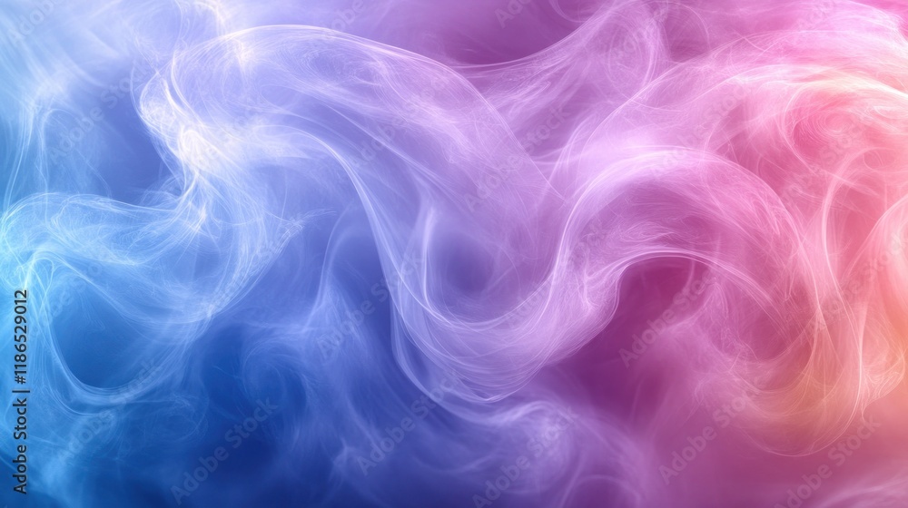 Colorful swirling smoke on gradient background. Colorful swirling smoke on gradient background.