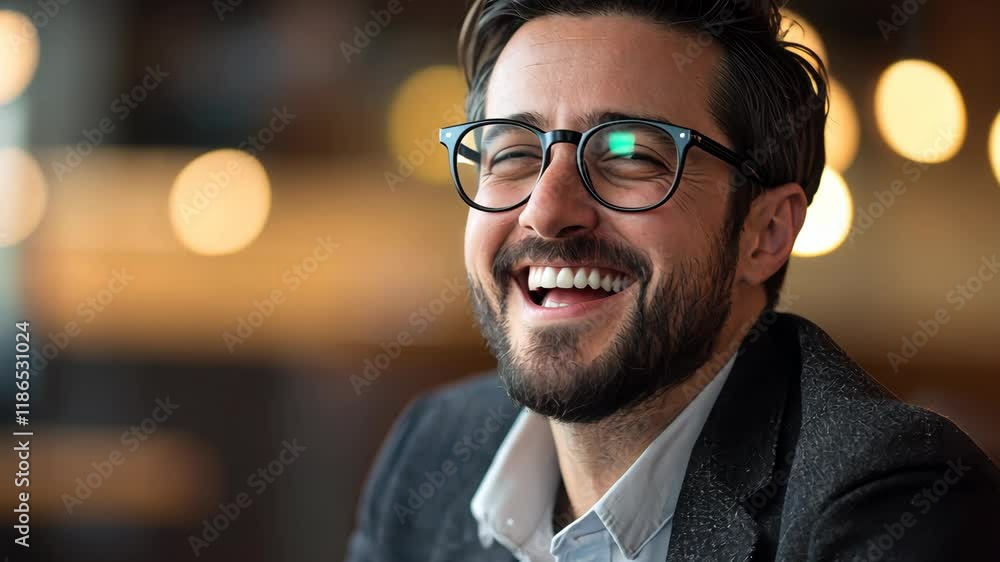 The Smiling Man with Glasses The Smiling Man with Glasses