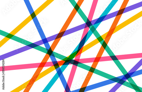 Abstract colorful crossed lines, Vector Background