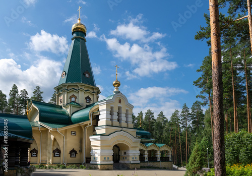 Church of the Sovereign Icon of the Mother of God. Monastery of the Holy Royal Passion-Bearers in the Ganina Yama tract photo