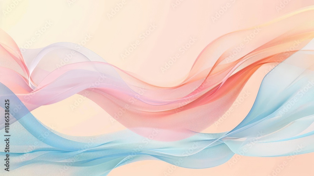 A soft, flowing abstract design featuring pastel colors and gentle curves. A soft, flowing abstract design featuring pastel colors and gentle curves.