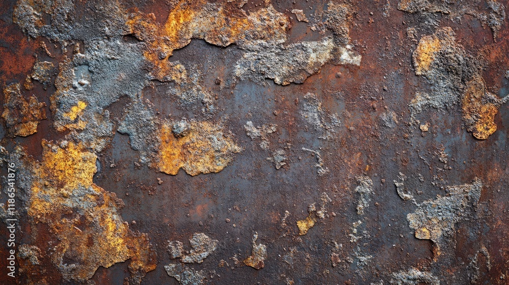 Rusty steel plate texture with weathered discoloration and peeling layers creating an industrial and vintage appeal for backgrounds and designs Rusty steel plate texture with weathered discoloration and peeling layers creating an industrial and vintage appeal for backgrounds and designs
