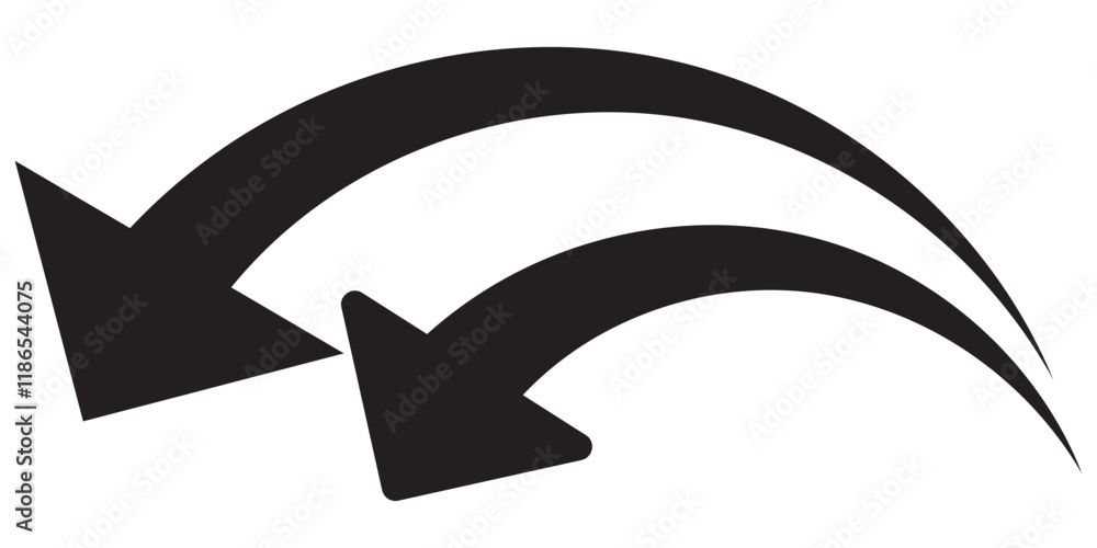 black curve arrow icon on transparent background. flat style. arrow icon for your web site design, logo, app, UI. arrow indicated the direction symbol. curved arrow sign black curve arrow icon on transparent background. flat style. arrow icon for your web site design, logo, app, UI. arrow indicated the direction symbol. curved arrow sign