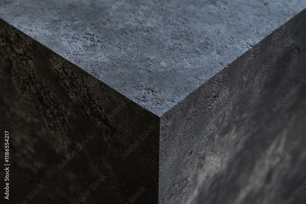 © Ева Поликарпова - A detailed shot of a concrete block with rough texture and gray color