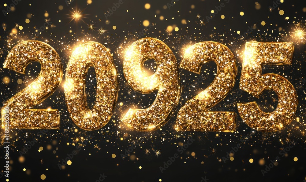 Glittering Gold 20925: A Festive New Year Sparkle Design Glittering Gold 20925: A Festive New Year Sparkle Design