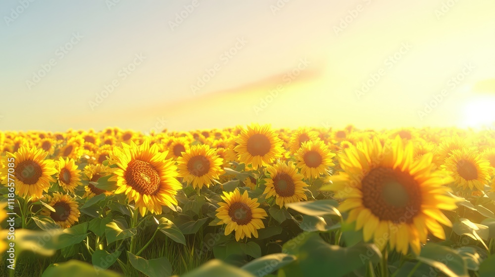 Obraz premium Golden Blooms