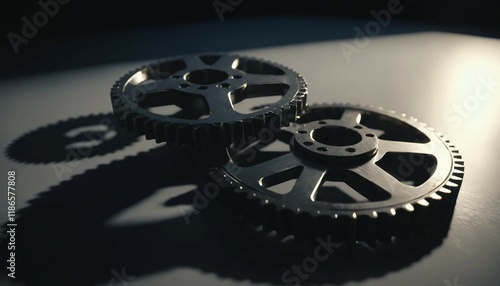 Wallpaper Mural Polished gear in cinematic lighting, light reflecting subtle shadow effects Torontodigital.ca