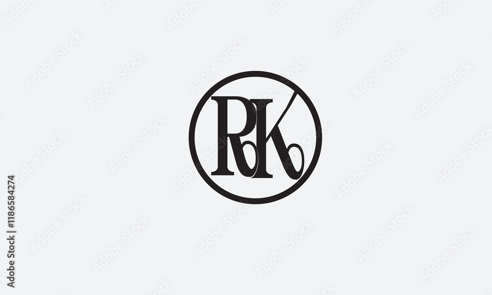 RK, KR, R , K , Abstract Letters Logo Monogram RK, KR, R , K , Abstract Letters Logo Monogram
