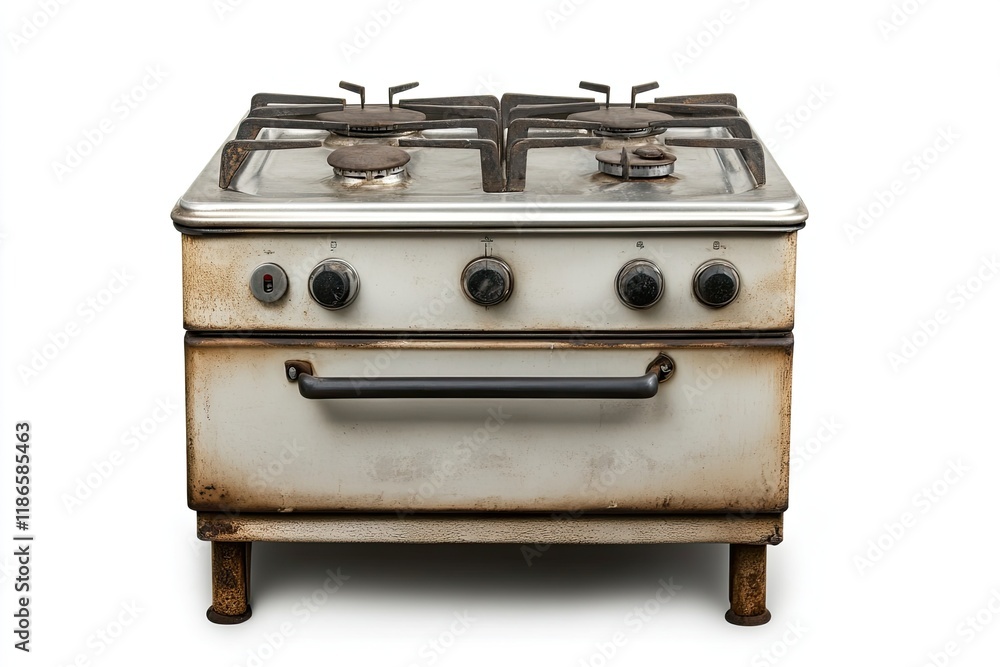 Stove isolated on white background 